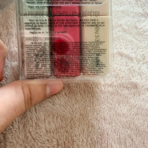 Lacoste Blue Pouch with About Face and NYX makeup products - Picture 4 of 6